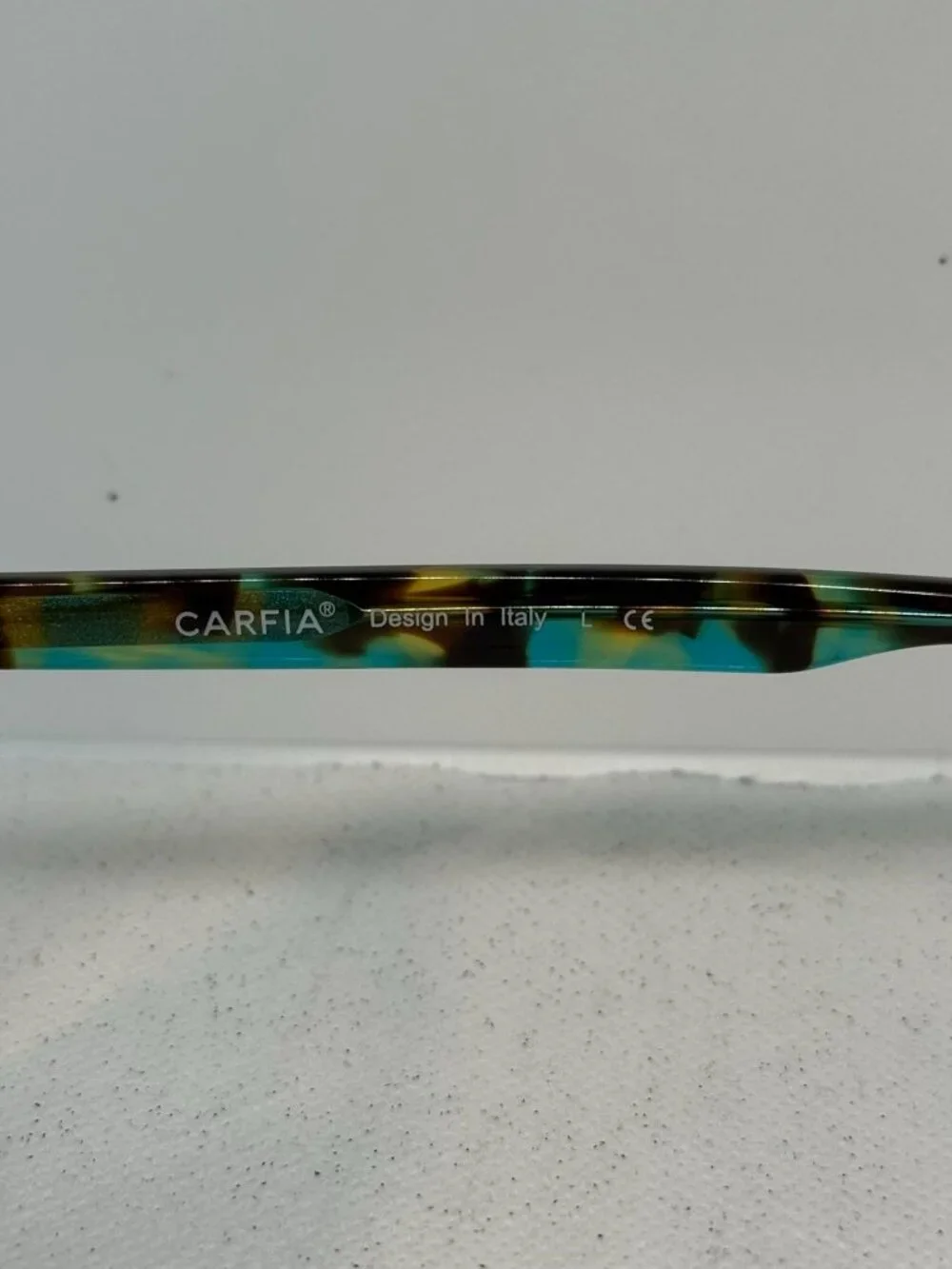 Carfia CA5354 Blue Green Tortoise Rectangular Acetate Sunglasses Col.N04